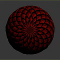 Red Scaled Mythical Dragon Egg With Detailed Textured Surface And Shiny Finish
