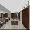 Tobacco and Alcohol Store Interior Design With Shelves Display Counters And Products
