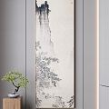 New Chinese Landscape Painting Hanging Painting 3d model