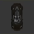 High Performance Black Supercar With Sleek Aerodynamic Design And Rear Spoiler