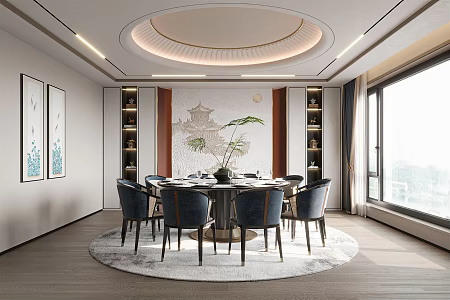 New Chinese Restaurant 3d model