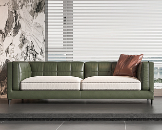 Modern double sofa 3d model