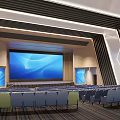 Report Hall Multimedia Classroom 3d model