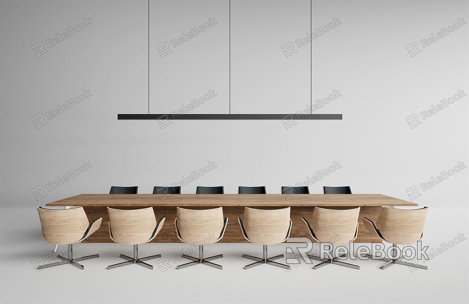 Modern Conference Table and Chair Simple Conference Table model