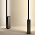Modern Minimalist Floor Lamps With Gold Black Beige Sleek Tall Stand Design For Interior