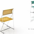 Modern X-line Single Chair Design With Metal Frame Colorful Backrest And Transparent Seat