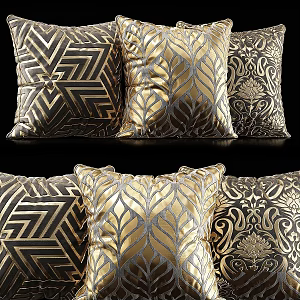 Modern Pillow Velvet Color 3d model