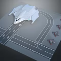 INDUSTRIAL LOFT FIGHTER SCI-FIGHTER SCI-FIGHTER SPACE FIGHTER 3d model