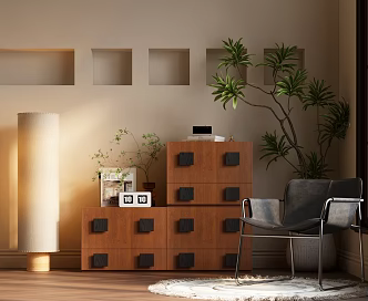 Modern Side Cabinet Modern Decorative Cabinet Modern Bucket Cabinet Modern Bedside Cabinet 3d model