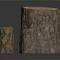 Rustic Wooden Stumps with Natural Bark Texture for Home Decor Accents