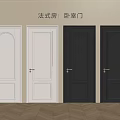 Elegant French Style Bedroom Swing Doors With Different Color Options And Panel Design