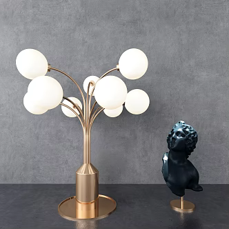 Light Luxury Table Lamp Table Lamp Sculpture Ornaments 3d model