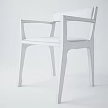 Elegant Modern Wooden Armchair With Gray Upholstery And Minimalist Design
