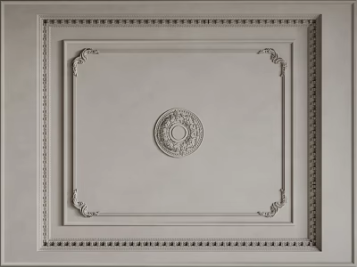 French Ceiling Bedroom Ceiling Guest Restaurant Ceiling Hall Away Ceiling 3d model
