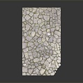 Modern Ground Stone Block Ground Stone Ground Stone Block Wall Stone Wall 3d model