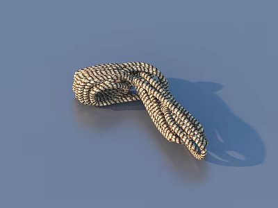 Durable Woven Rope for Home Use with Braided Design and Soft Texture 3d model