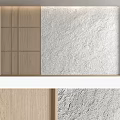 Modern Background Wall Design With Textured Wooden And Stone Panels For Home Decor