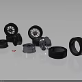 Premium Automotive Parts Including Alloy Rims And Durable Rubber Tires