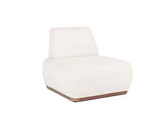 Nordic Single Sofa Chair Cream Style Living Room Leisure Chair Silent Style Negotiation Chair Sofa Leisure Chair Living Room Single Chair 3d model