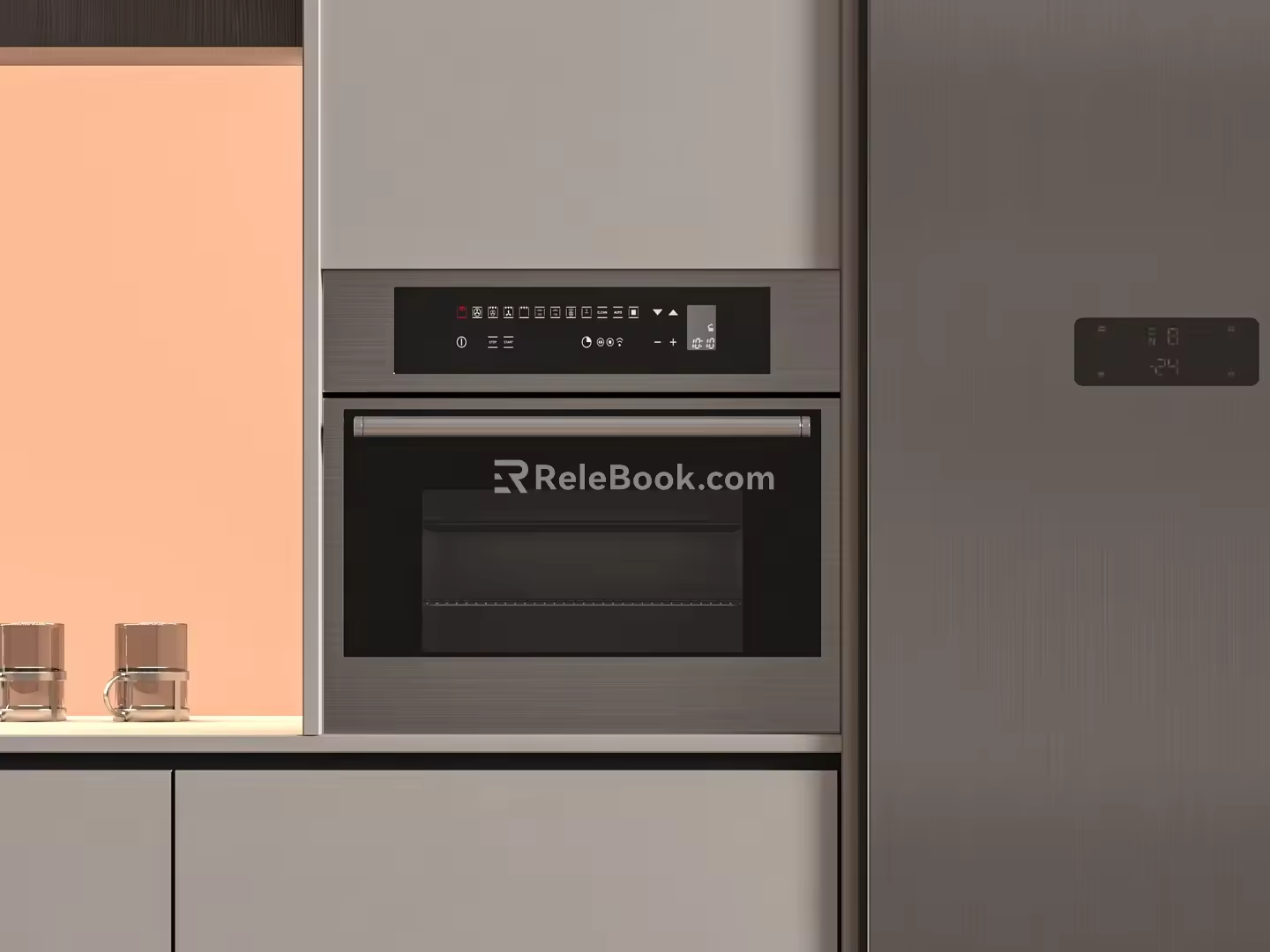 Direct drinking machine modern steaming oven direct drinking machine built-in steaming oven 3d model