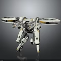 Sci Fi Mechanical Robot Character With Bio Inspired Legs And Rotors 3d model