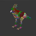 Intricate Mechanical Bird Sculpture With Vintage Steampunk Design And Metallic Details