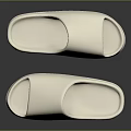 White Minimalist Slippers With Thick Sole For Comfortable Daily Wear