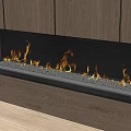 modern fireplace alcohol fireplace atomizing flame 3d model