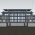 Modern Duplex Villa with Multi Storey Design Large Glass Windows Balconies and Glass Railings