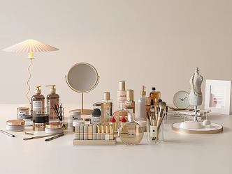 Modern cosmetic makeup mirror 3d model