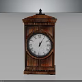 Traditional Wooden Mantel Clock Furniture With Roman Numeral Dial And Decorative Top