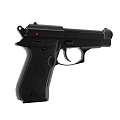 Black Modern Tactical Pistol With Red Indicator Ergonomic Grip And Trigger