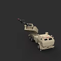 Beige Military Truck Mounted Missile Launcher Weapon System with Long Barrel