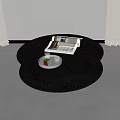 Round coffee table 3d model