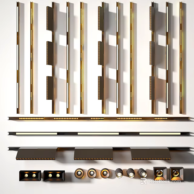 Modern LED Downlights And Spotlights With Various Styles For Home Ceiling Lighting 3d model 