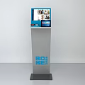Commercial Interactive Kiosk Stand Up Design With Large Display Screen And Tablet BOB KEE Logo