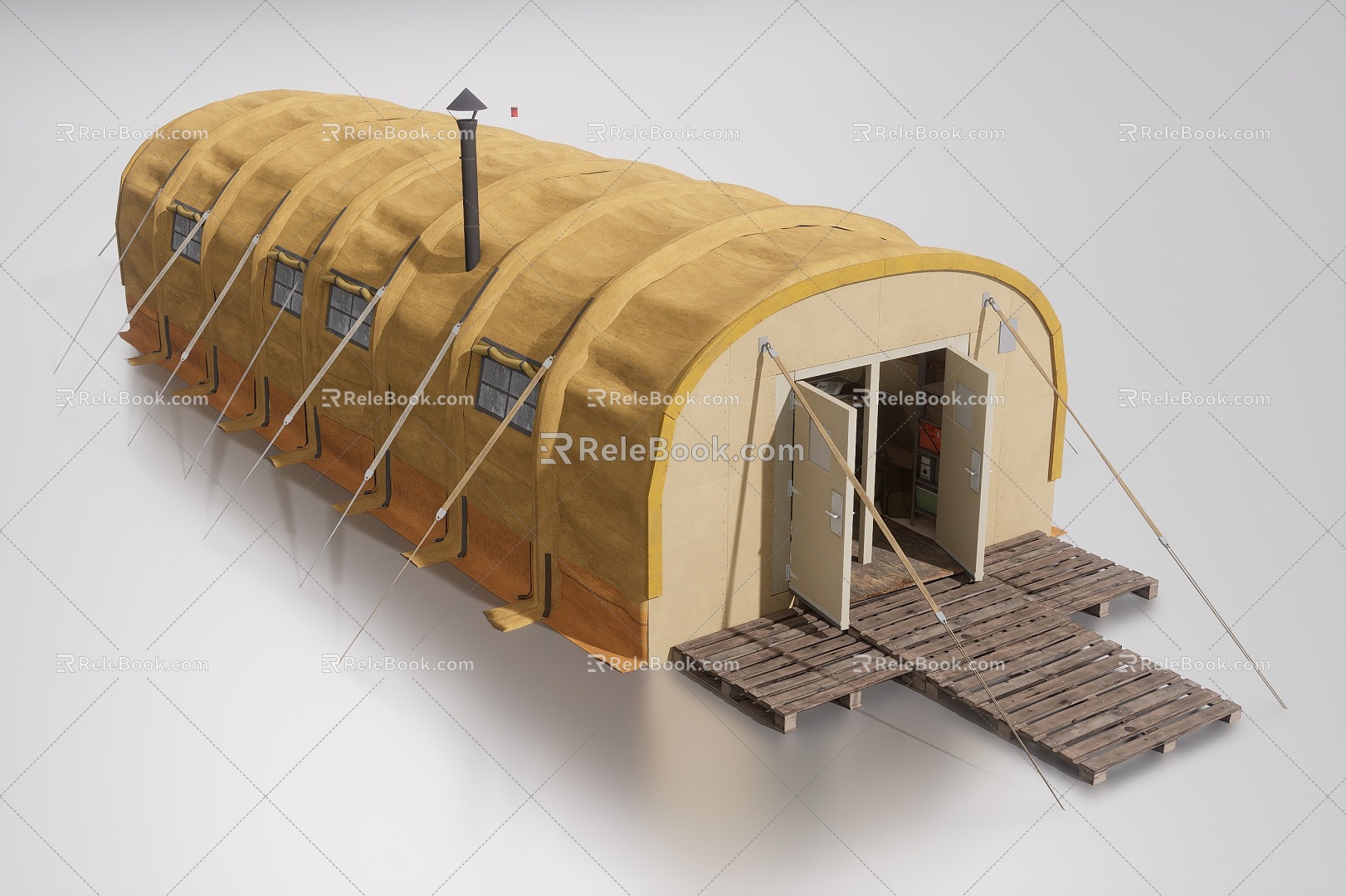 Tent workstation 3d model