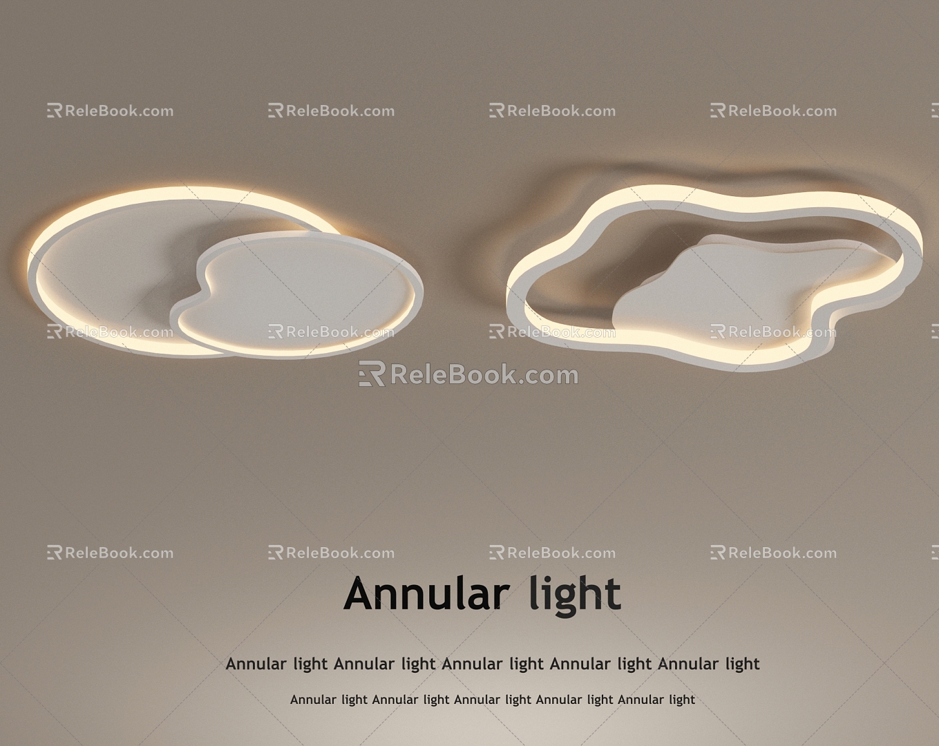 Cream wind ceiling lamp model