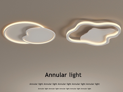 Cream wind ceiling lamp model