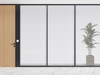 Modern venetian blinds venetian blinds office sunshade 3d model