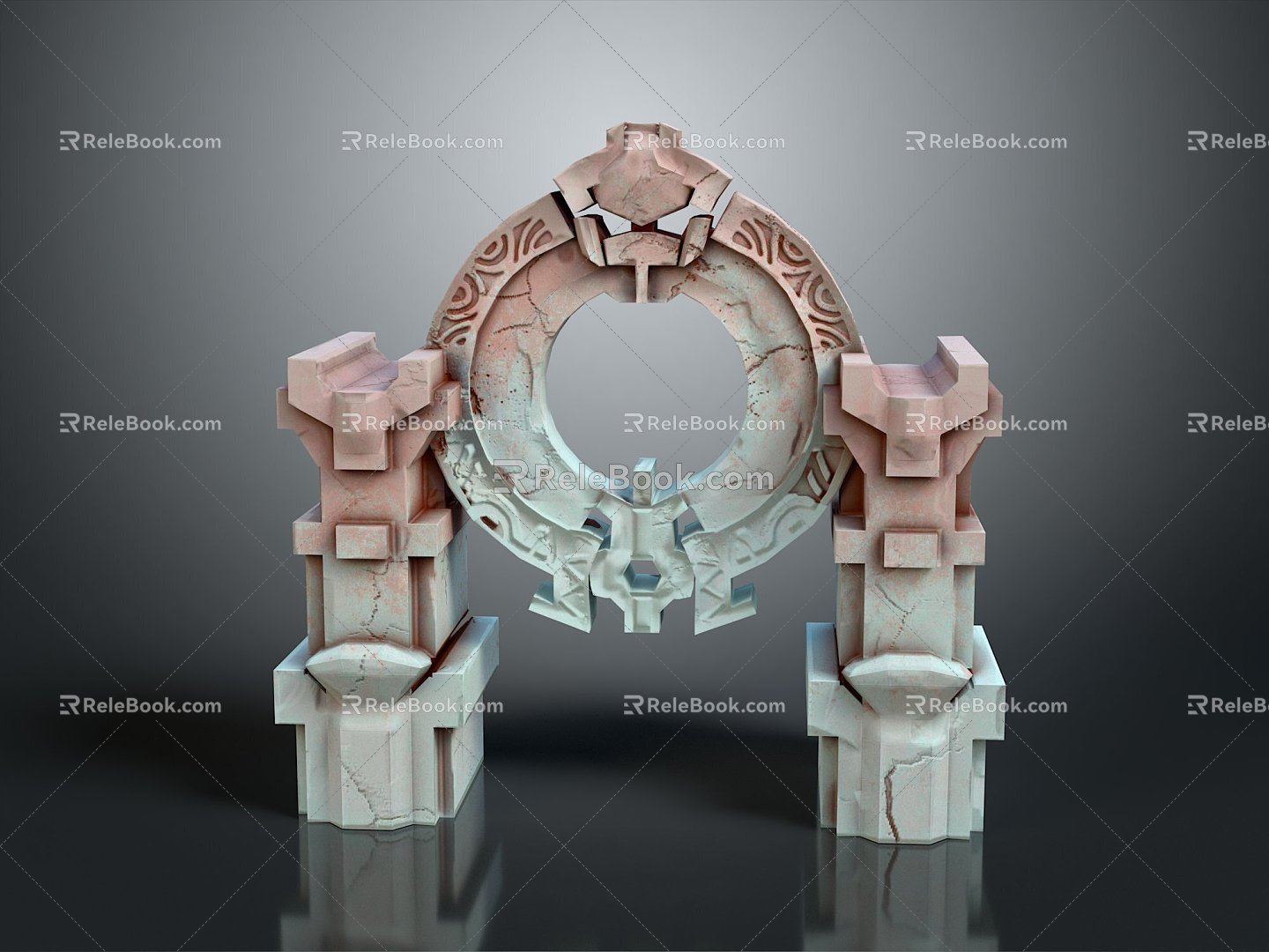 Stargate Stargate Spacetime Gate Sci-Fi Door Ring Door Loop Sci-Fi Ring Portal Shuttle Door 3d model