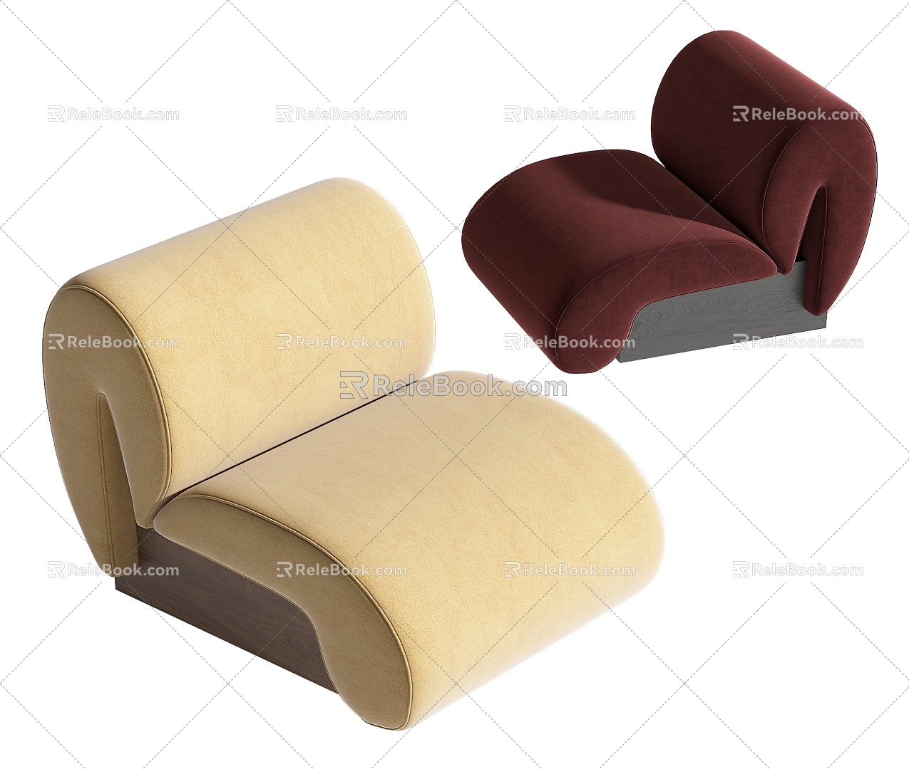 Single sofa 3d model