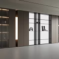Elegant Modern Display Cabinet With Glass Doors Built-in Lighting And Decor Items