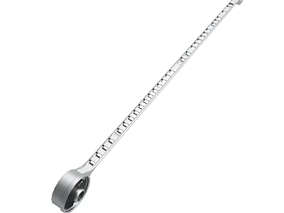 Steel Retractable Tape Measure With Ergonomic Handle And Metric Imperial Scales 3d model