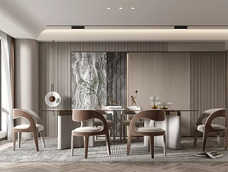 Modern Restaurant Home Restaurant 3d model
