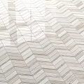 Herringbone Pattern Floor Tiles In Light Colored Natural Stone For Modern Interior 3d model