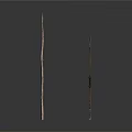 Primitive Handmade Wooden Weapons With Sharp Tips And Traditional Design