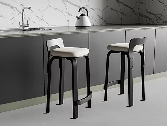 Bar Chair Bar Stool High Stool 3d model