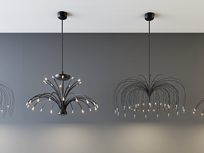 Modern special-shaped chandelier fashion simple metal chandelier combination model