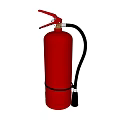 Portable Red Fire Extinguisher Essential Fire Safety Equipment For Home Office Emergencies